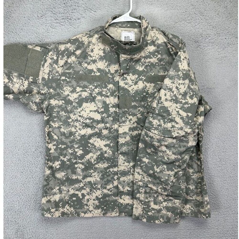 Military Surplus‎ Jacket Mens Large Green Camo Insect Repellant Combat Uniform